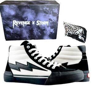 NEW Revenge x Storm Vol 2 HIGH TOP SNEAKERS Black White Men's 5 Women's 6.5 Box